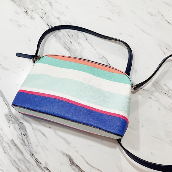 Kate Spade Striped Crossbody Purse - Picture 3 of 14